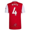 Officiële Voetbalshirt Arsenal White 4 Thuis 2022-23 - Heren